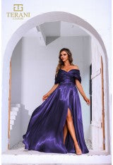 A-line Off the Shoulder Front Slit Long Dress Style #251M4044 (Copy)